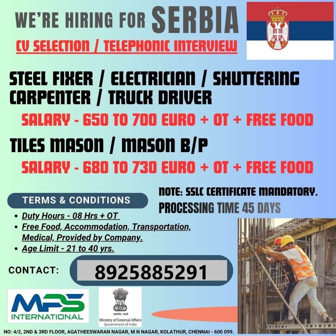 WE’RE HIRING FOR SERBIA CV SELECTION / TELEPHONIC INTERVIEW