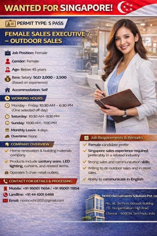 Female Sales Executive / Outdoor Sales Female Sales Executive / Outdoor Sales