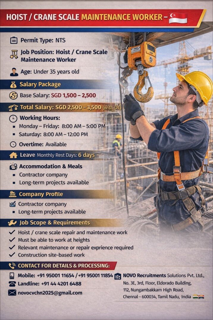 Hoist / Crane Scale Maintenance Worker Hoist / Crane Scale Maintenance Worker