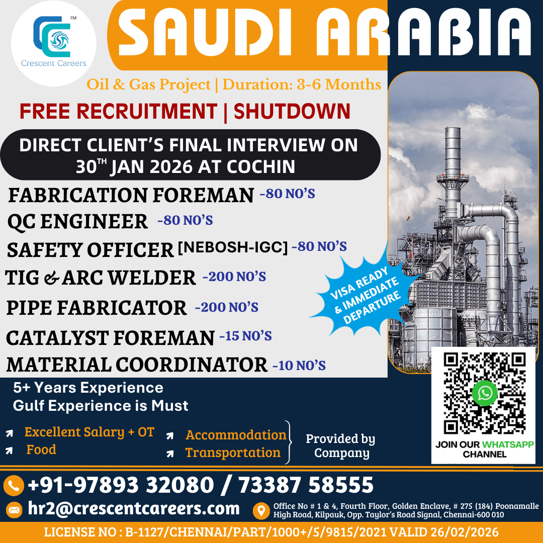 FREE RECRUITMENT - SAUDI ARABIA FREE RECRUITMENT - SAUDI ARABIA