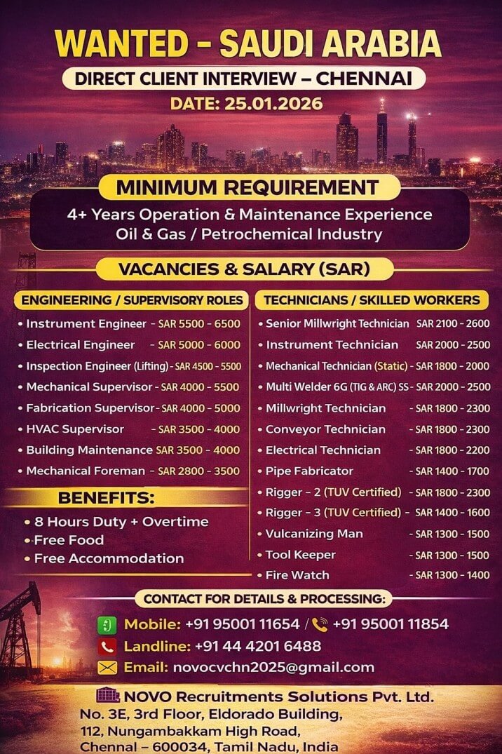 ENGINEERING / SUPERVISORY ROLES