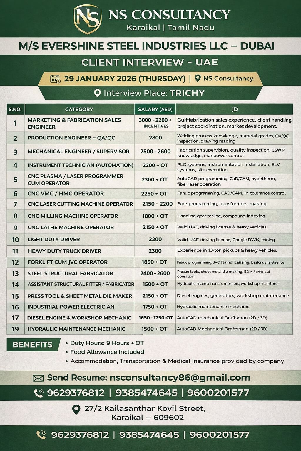 LEADING M/S EVERSHINE STEEL INDUSTRIES LLC LEADING M/S EVERSHINE STEEL INDUSTRIES LLC