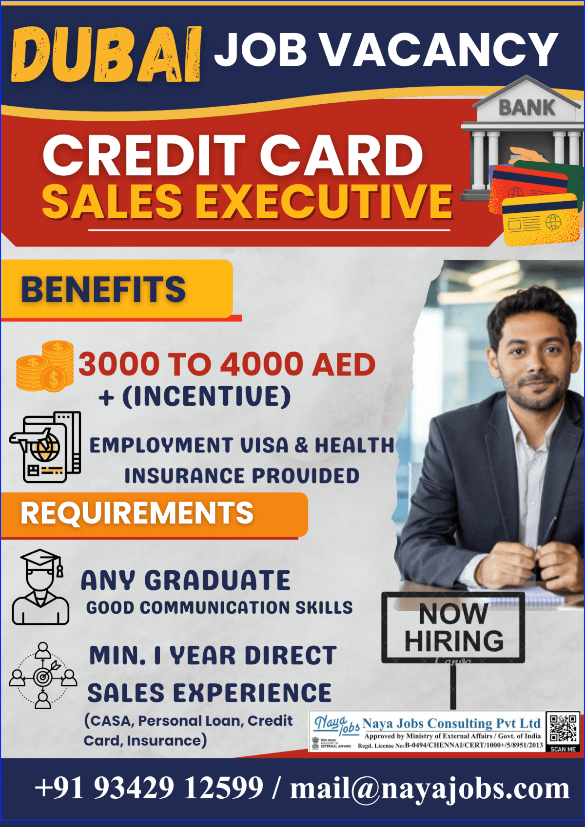 Urgent Hiring for Banking sales executive job in dubai