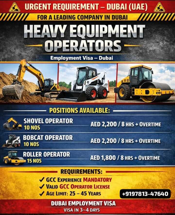 Urgent hire for UAE