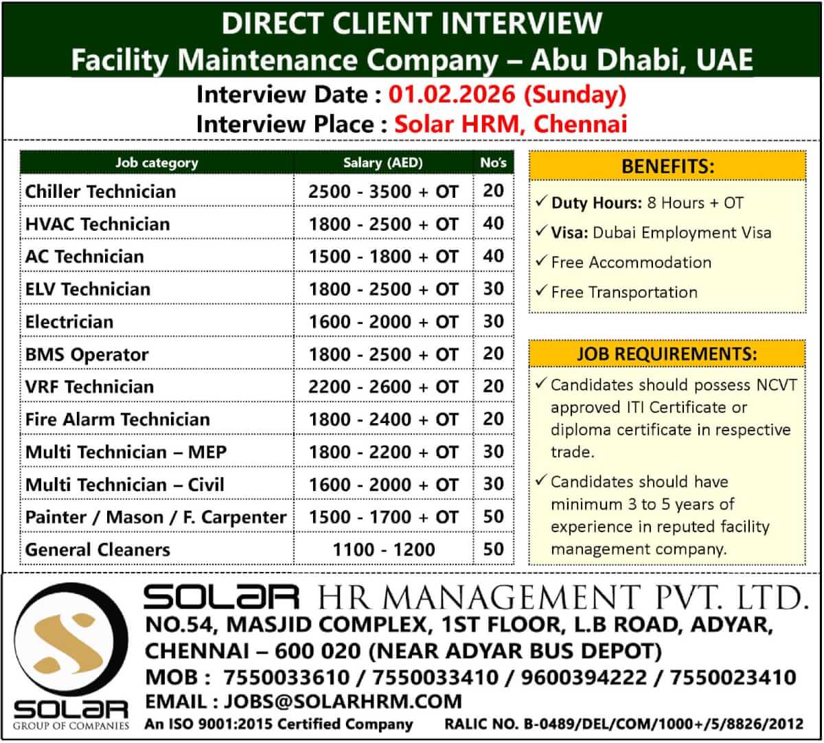 DIRECT CLEINT INTERVIEW - UAE