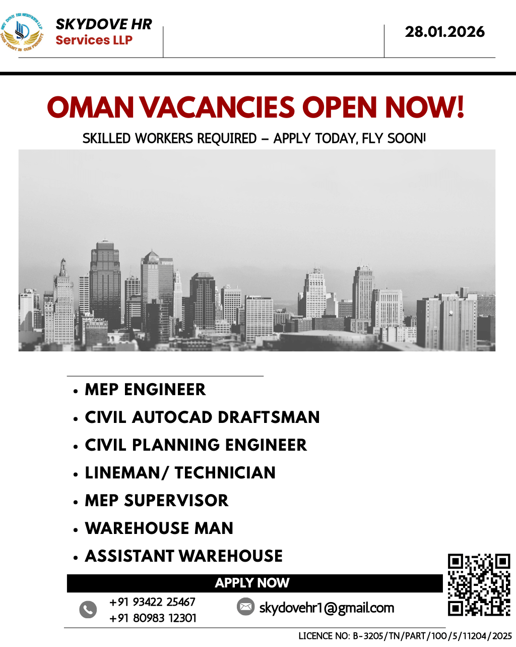 JOB OPENING FOR OMAN!!! JOB OPENING FOR OMAN!!!