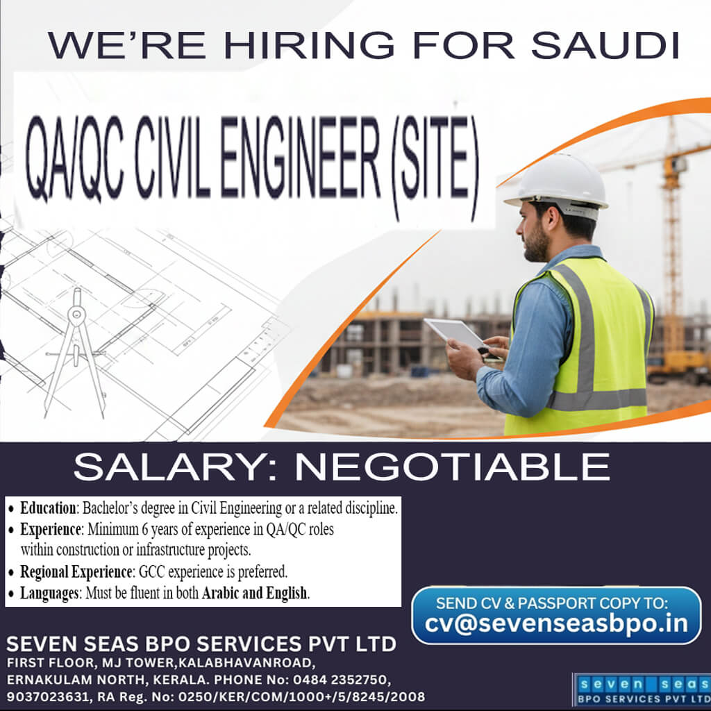 URGENT VACANCY IN SAUDI URGENT VACANCY IN SAUDI