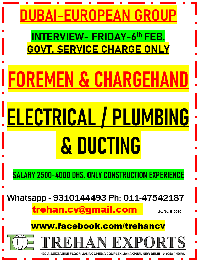 FOREMEN  & CHARGEHAND