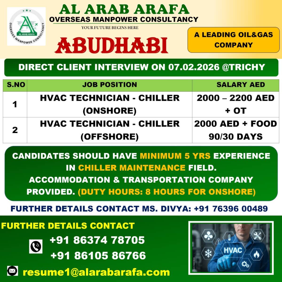 DIRECT CLIENT INTERVIEW ON 07.02.2026 @TRICHY