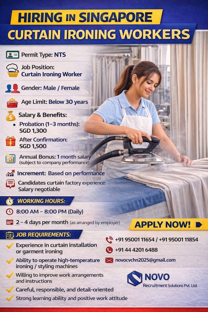 Curtain Ironing Worker