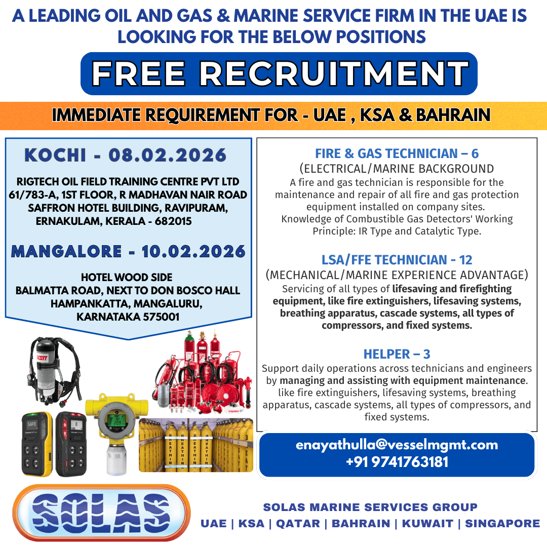 Fire Fighting Technician , Fire and Gas Technician Fire Fighting Technician , Fire and Gas Technician