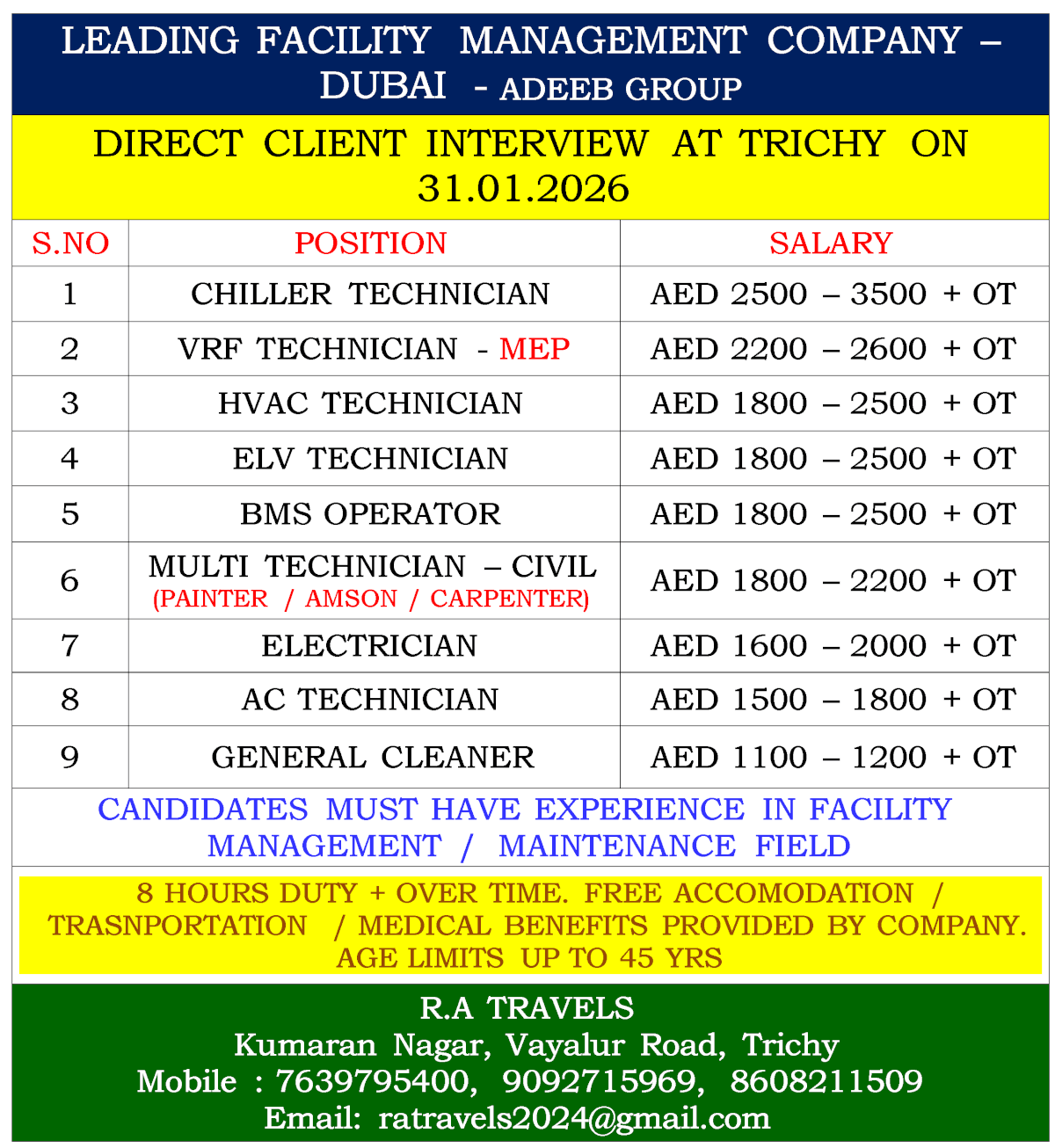 LEADING FACILITY MANAGEMENT COMPANY – DUBAI  - ADEEB GROUP