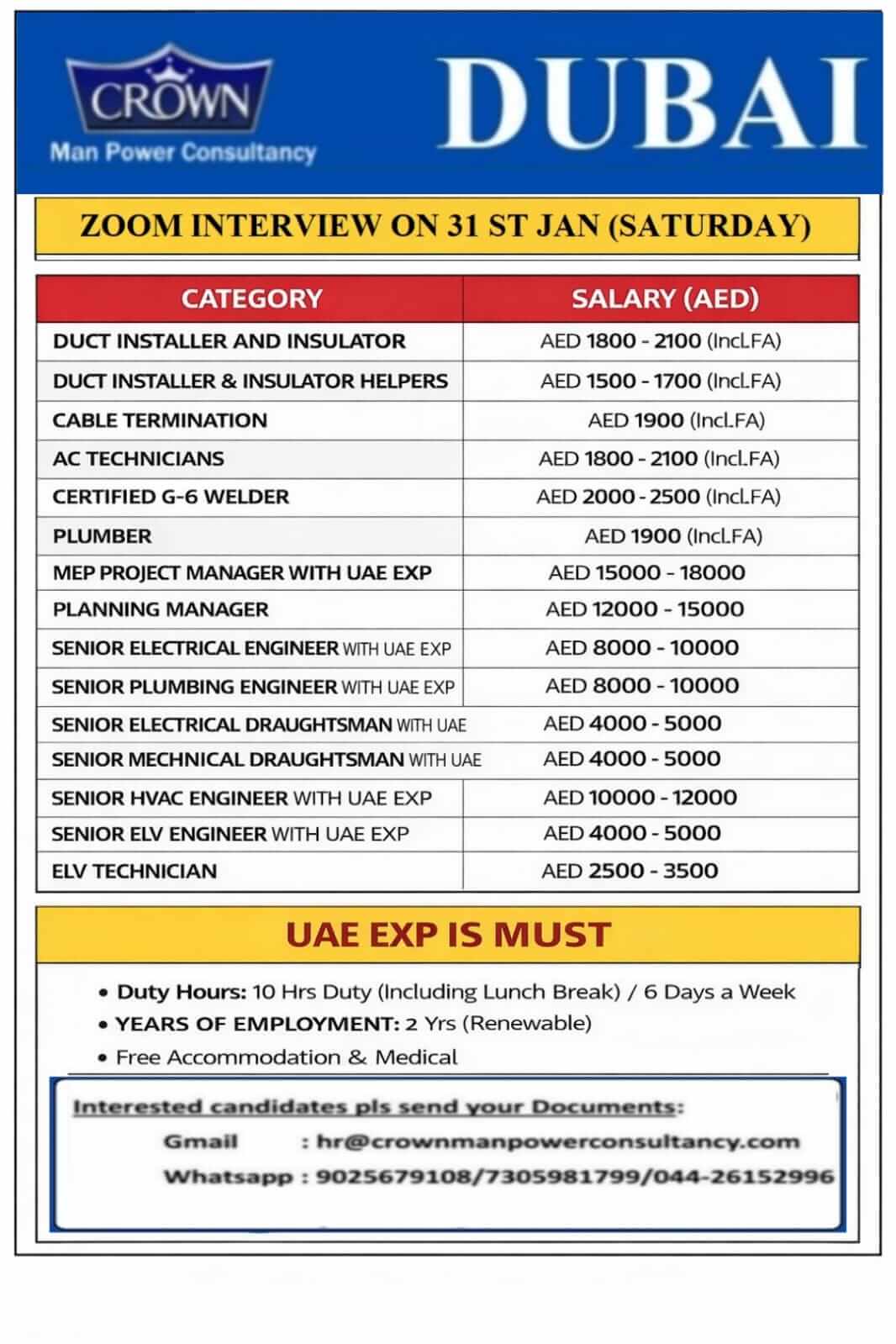 Hiring Now Dubai Hiring Now Dubai