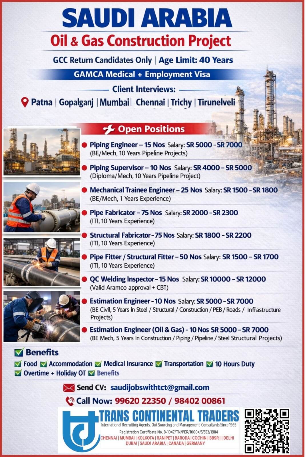 OIL & GAS CONSTRUCTION PROJECT-SAUDI ARABIA OIL & GAS CONSTRUCTION PROJECT-SAUDI ARABIA