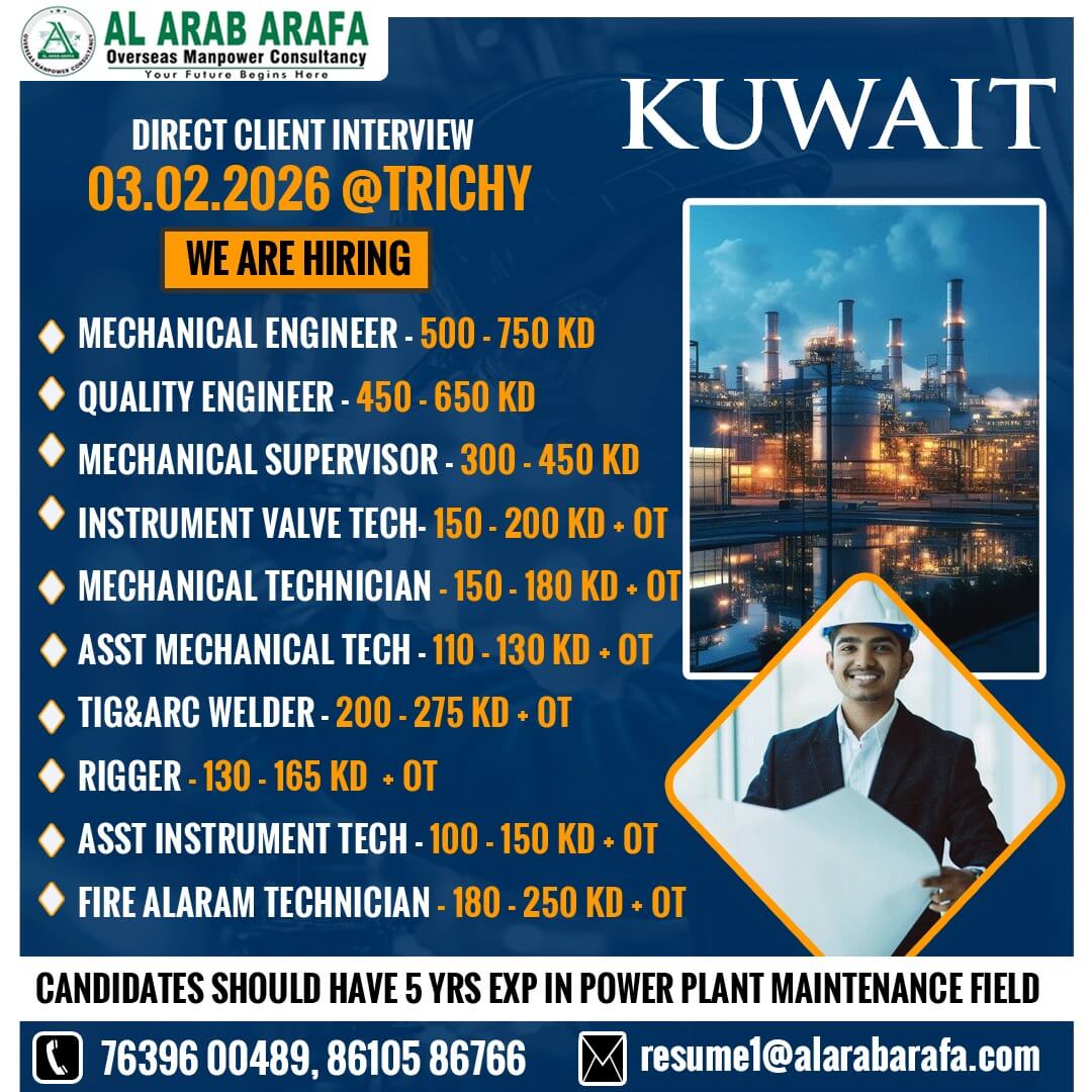 DIRECT CLIENT INTERVIEW ON 0302.2026 @ TRICHY DIRECT CLIENT INTERVIEW ON 0302.2026 @ TRICHY