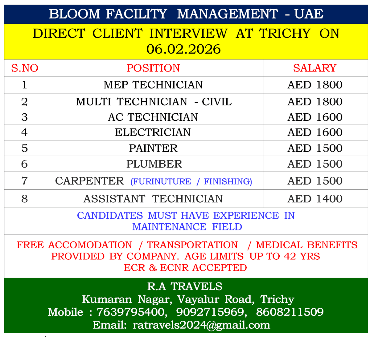 BLOOM FACILITY MANAGEMENT - UAE