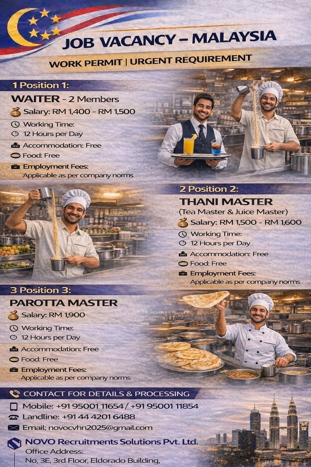 WAITER – 2 Members