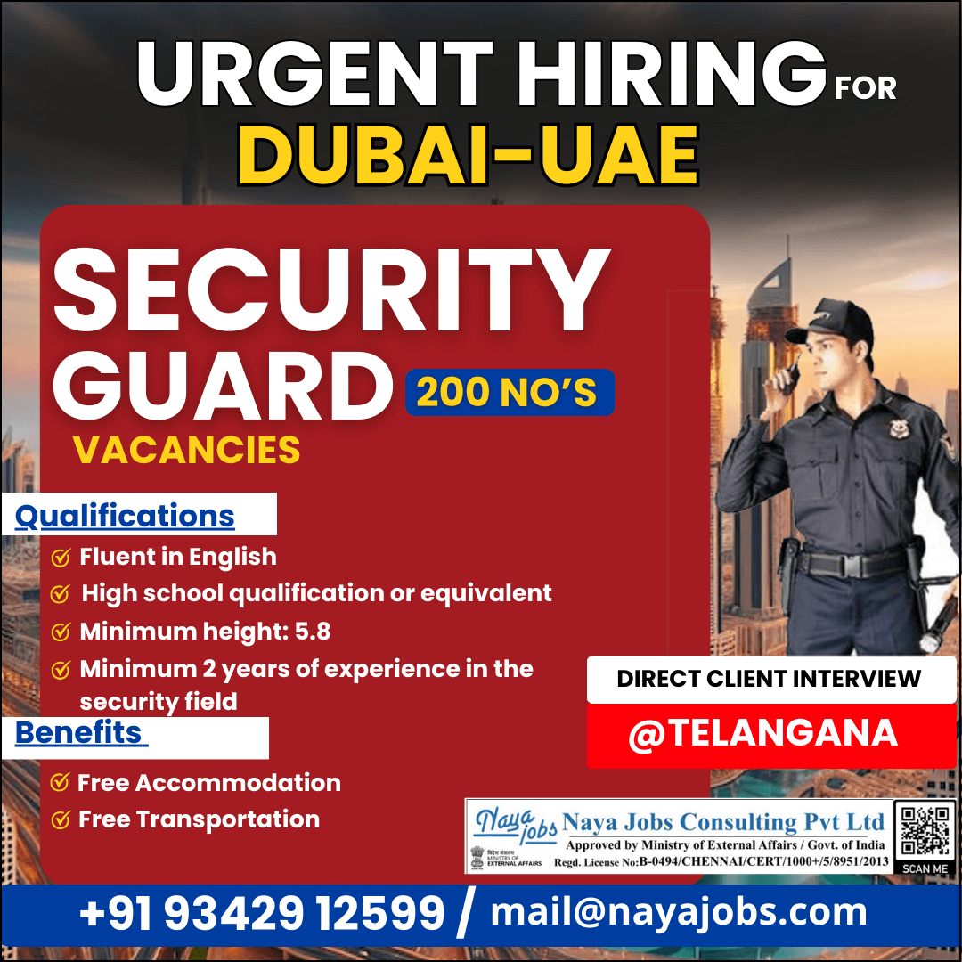 URGENT HIRING – DIRECT CLIENT INTERVIEW SECURITY GUARD URGENT HIRING – DIRECT CLIENT INTERVIEW SECURITY GUARD