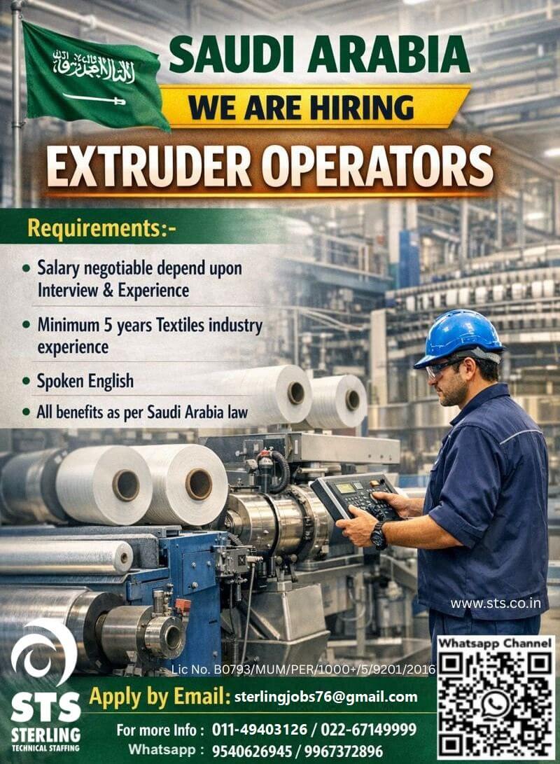 Required for Leading Textile Industry in KSA