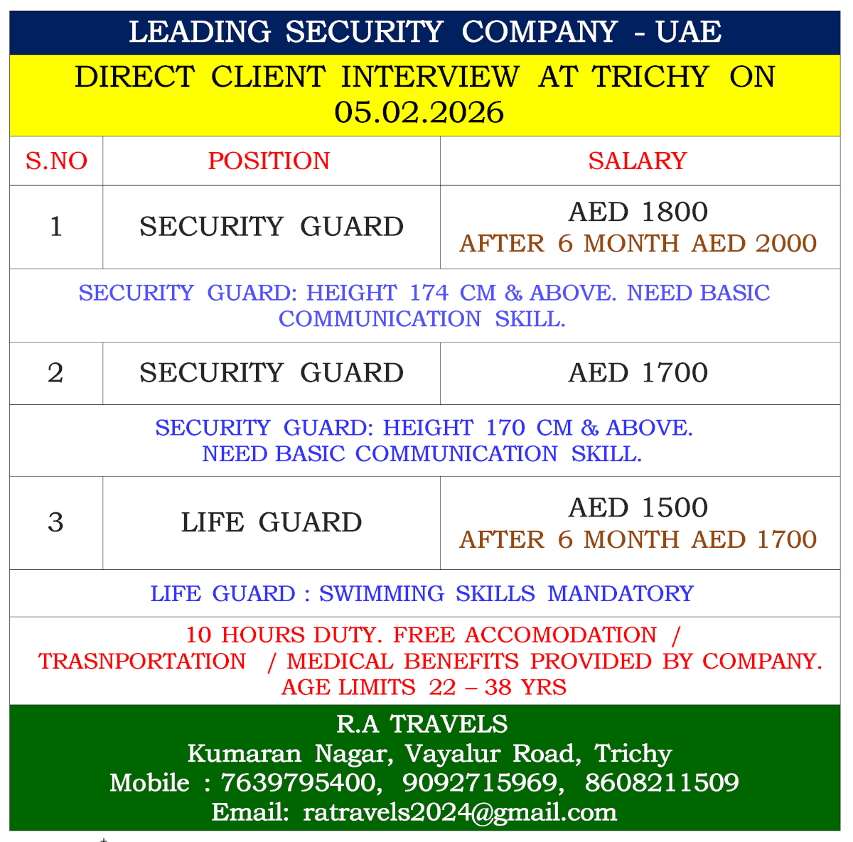 LEADING SECURITY COMPANY - UAE LEADING SECURITY COMPANY - UAE
