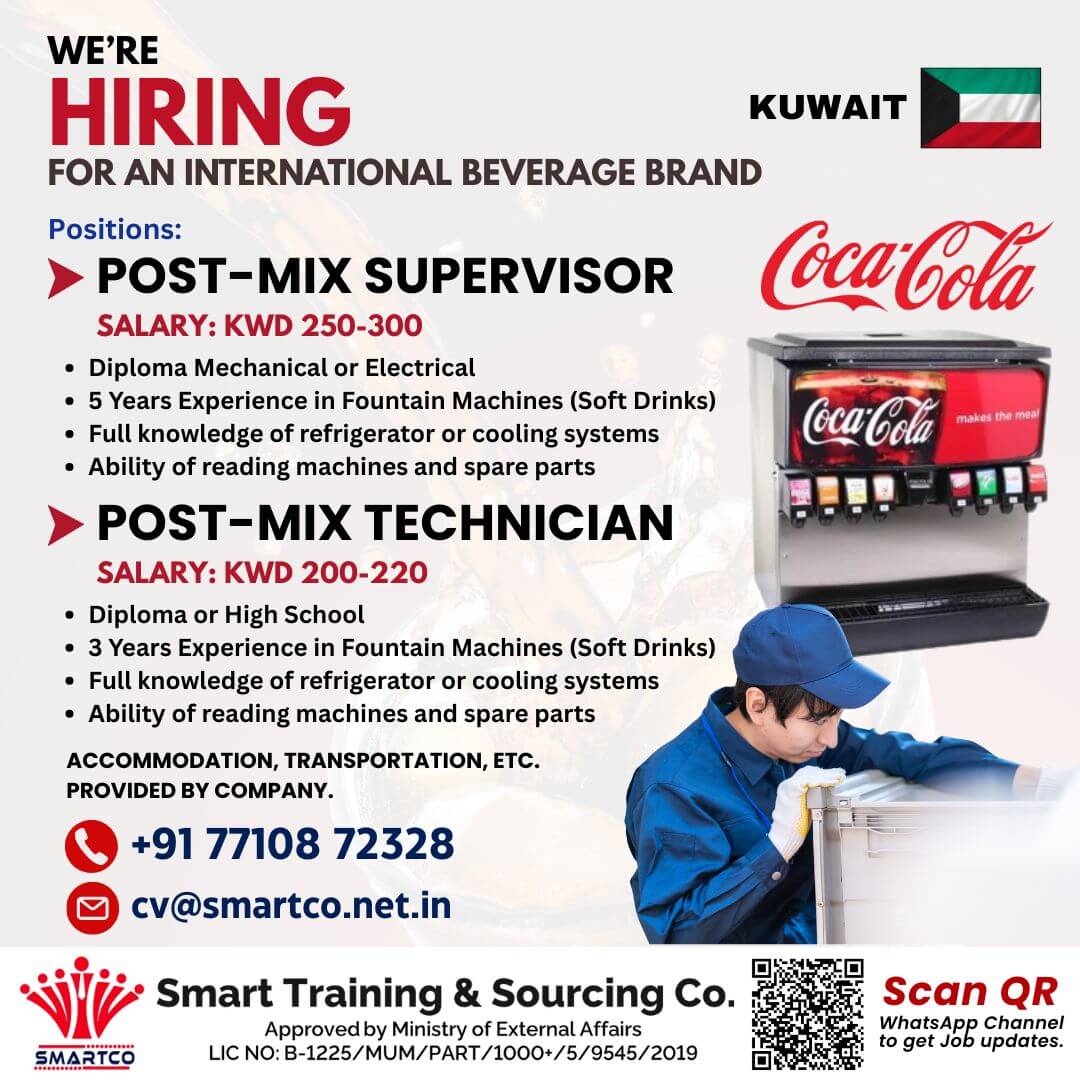 WE'RE HIRING KUWAIT FOR AN INTERNATIONAL BEVERAGE BRAND WE'RE HIRING KUWAIT FOR AN INTERNATIONAL BEVERAGE BRAND