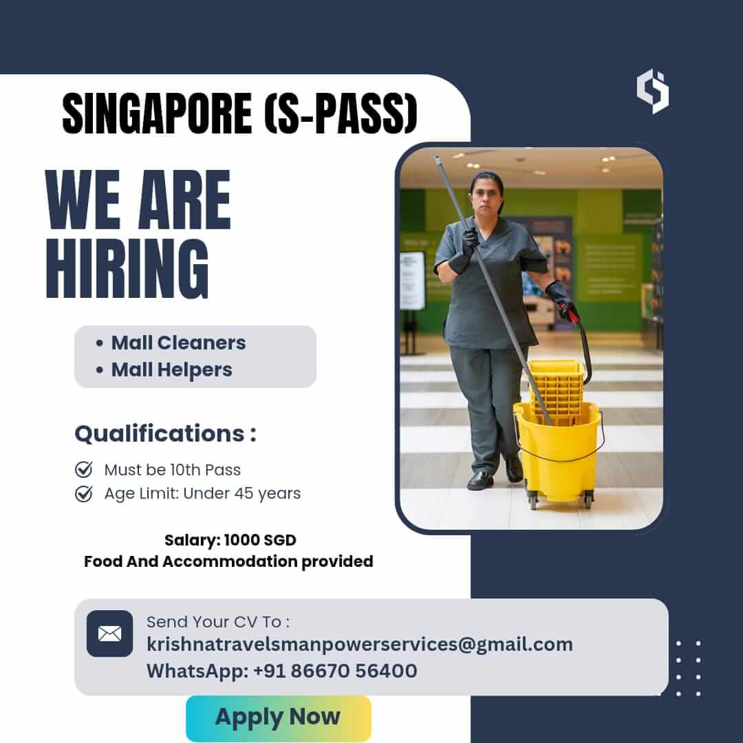 HIRING FOR SINGAPORE - MALL WORKERS HIRING FOR SINGAPORE - MALL WORKERS