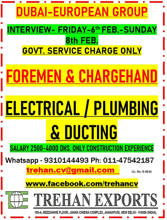 FOREMEN & CHARGEHAND