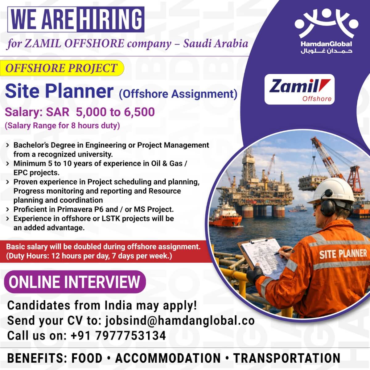 Site Planner - Zamil Offshore