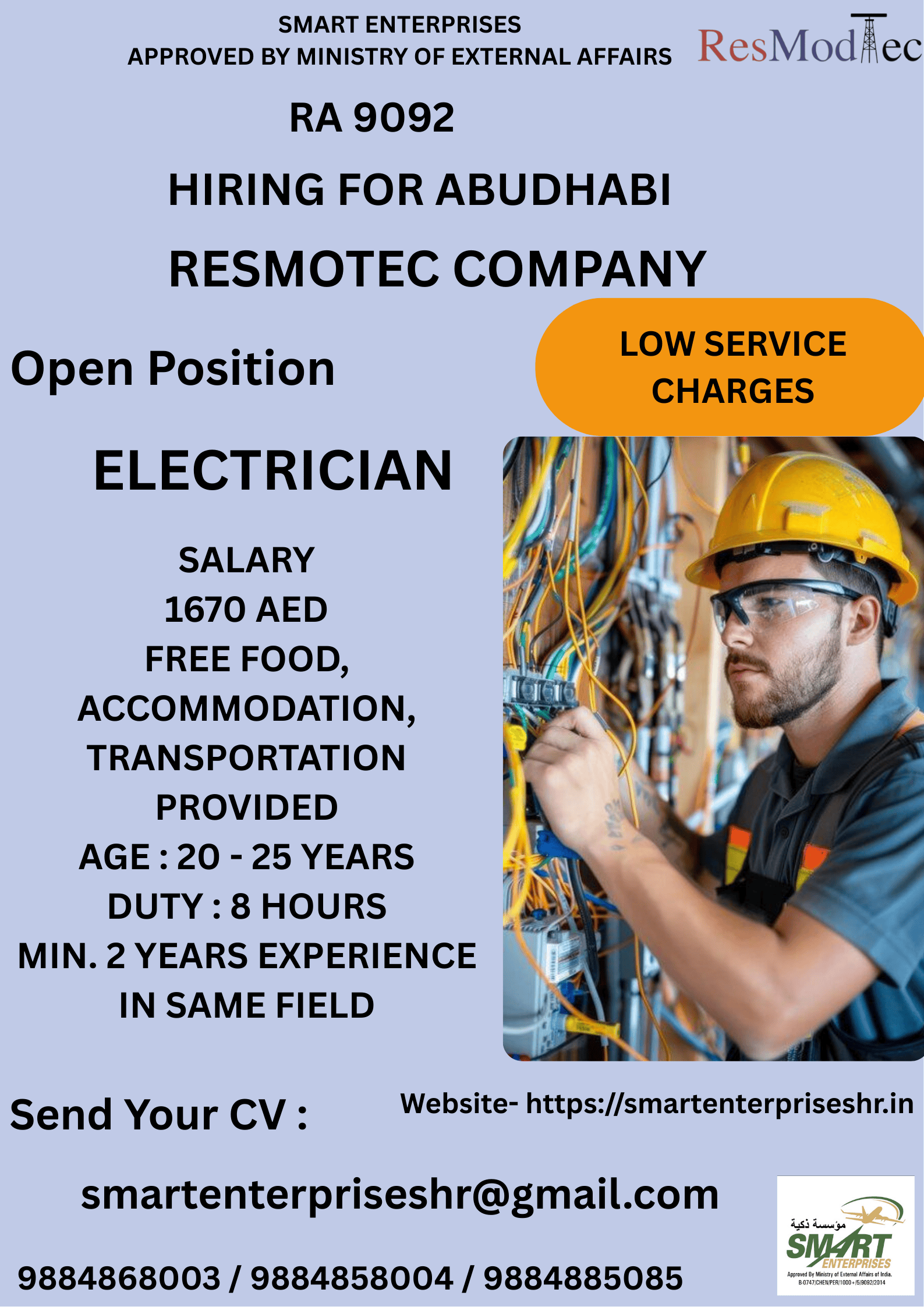 URGENT REQUIREMENT FOR ABUDHABI