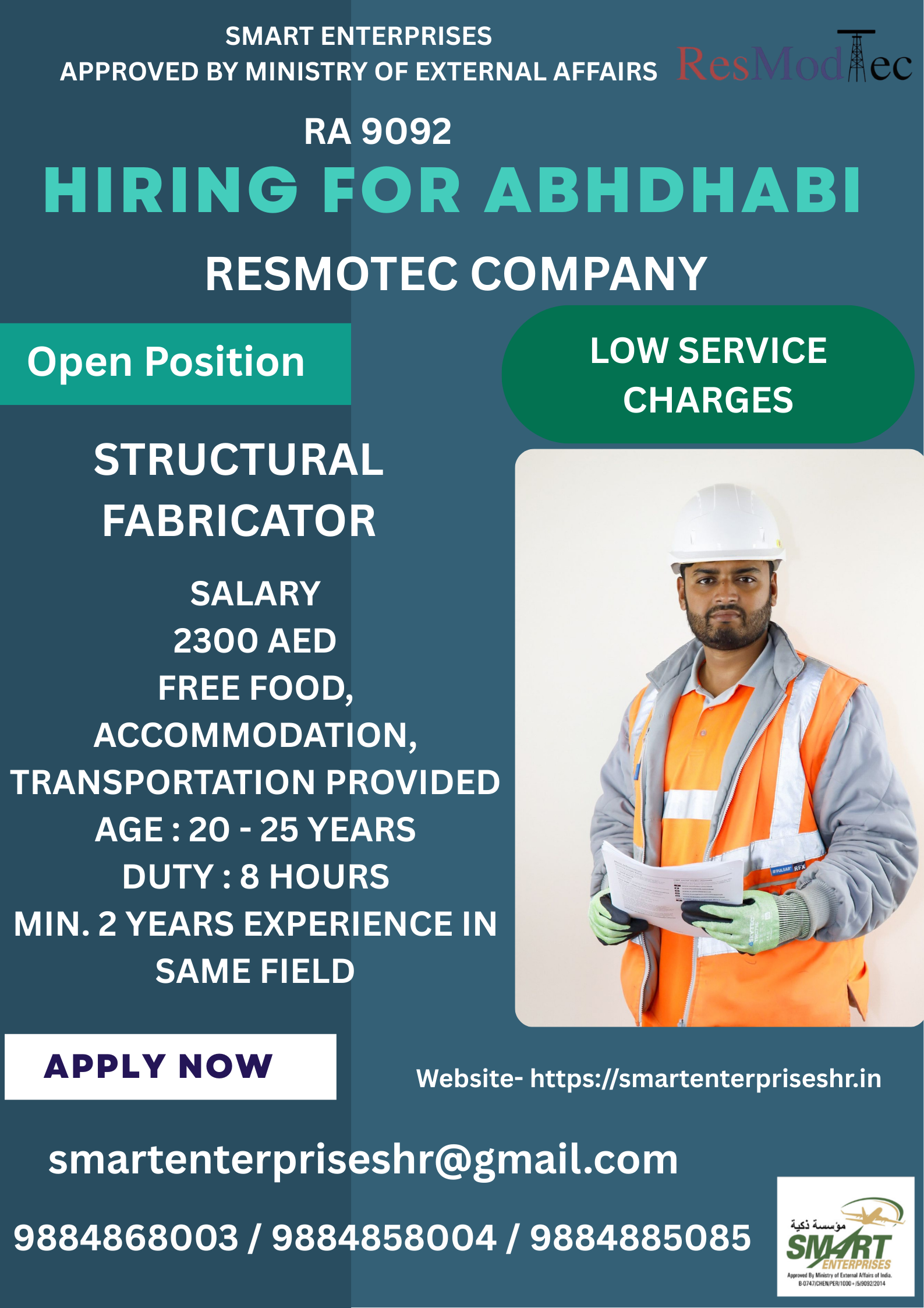 URGENT REQUIREMENT FOR ABUDHABI