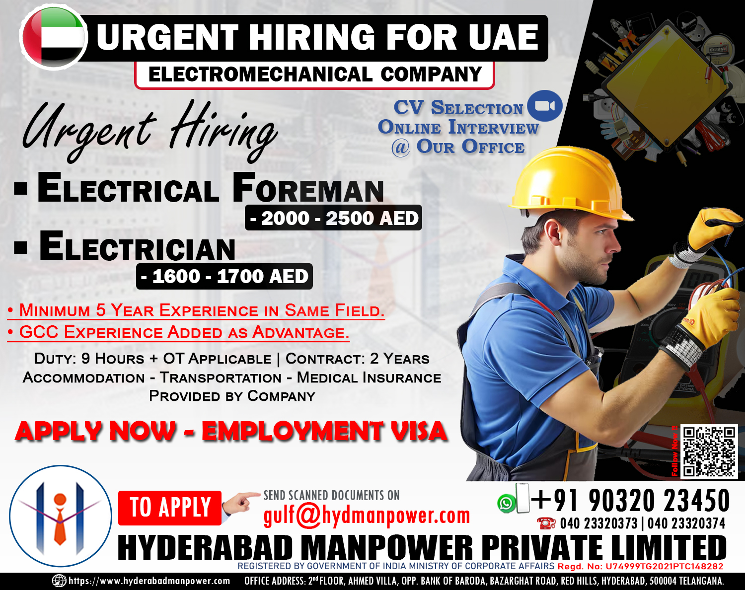 Hiring for UAE