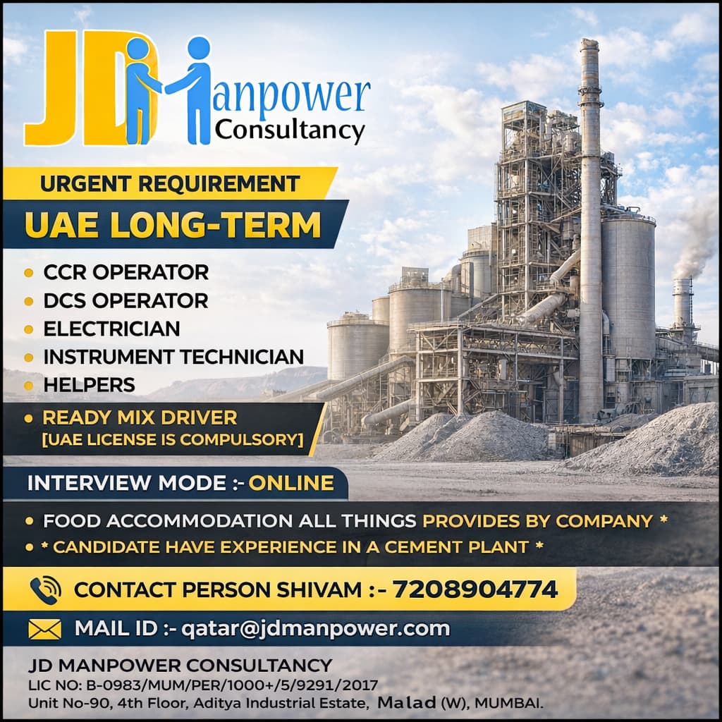 URGENTS REQURIEMENTS UAE LONG TERM