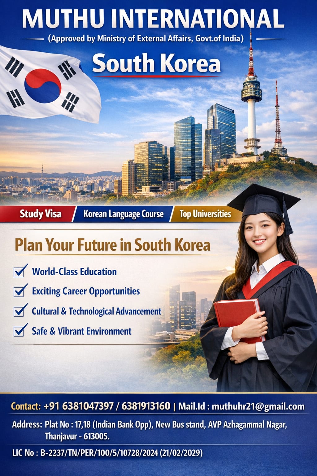 WANTED FOR SOUTH KOREA