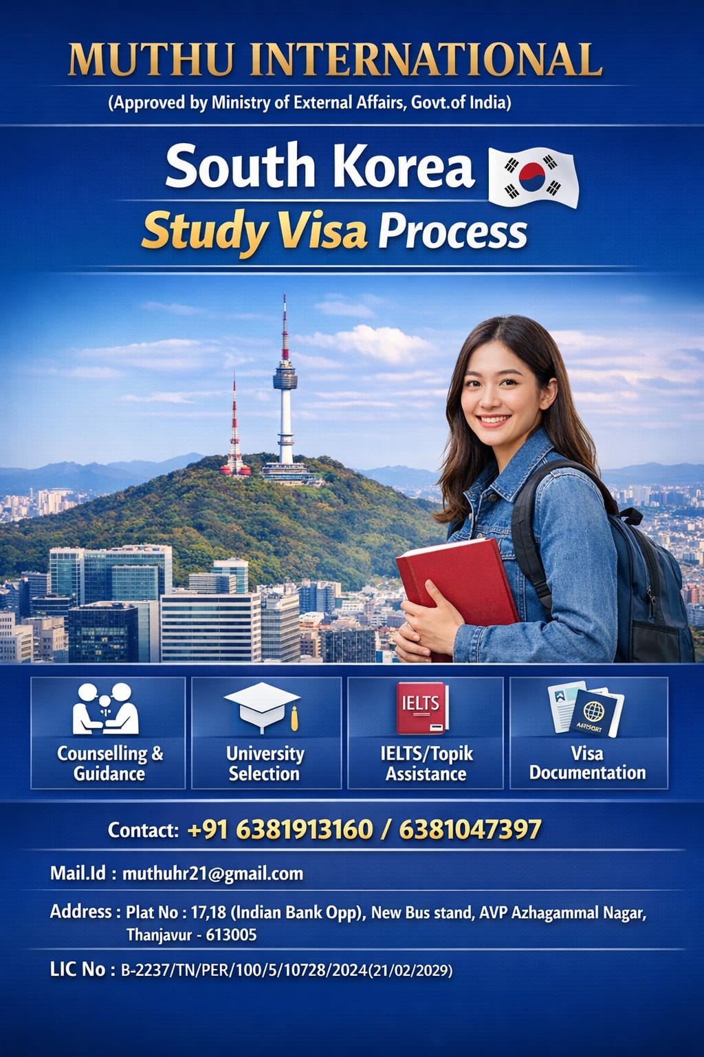 WANTED FOR SOUTH KOREA