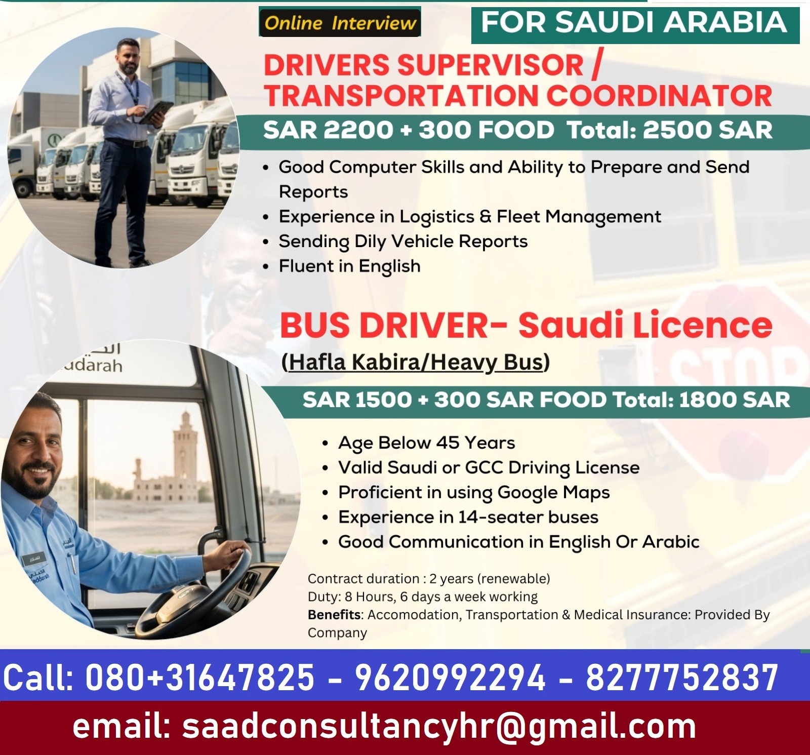Hiring for Driver
