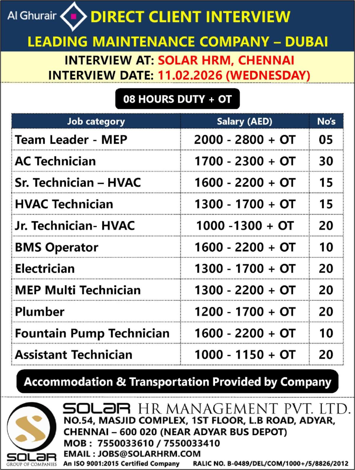 Direct Client Interview - UAE