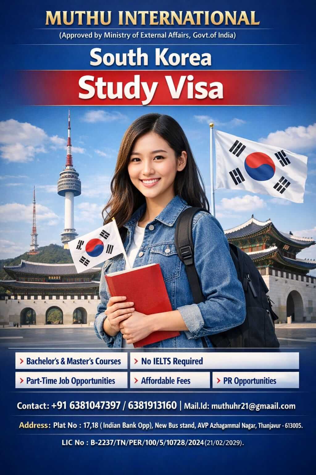 WANTED FOR SOUTH KOREA