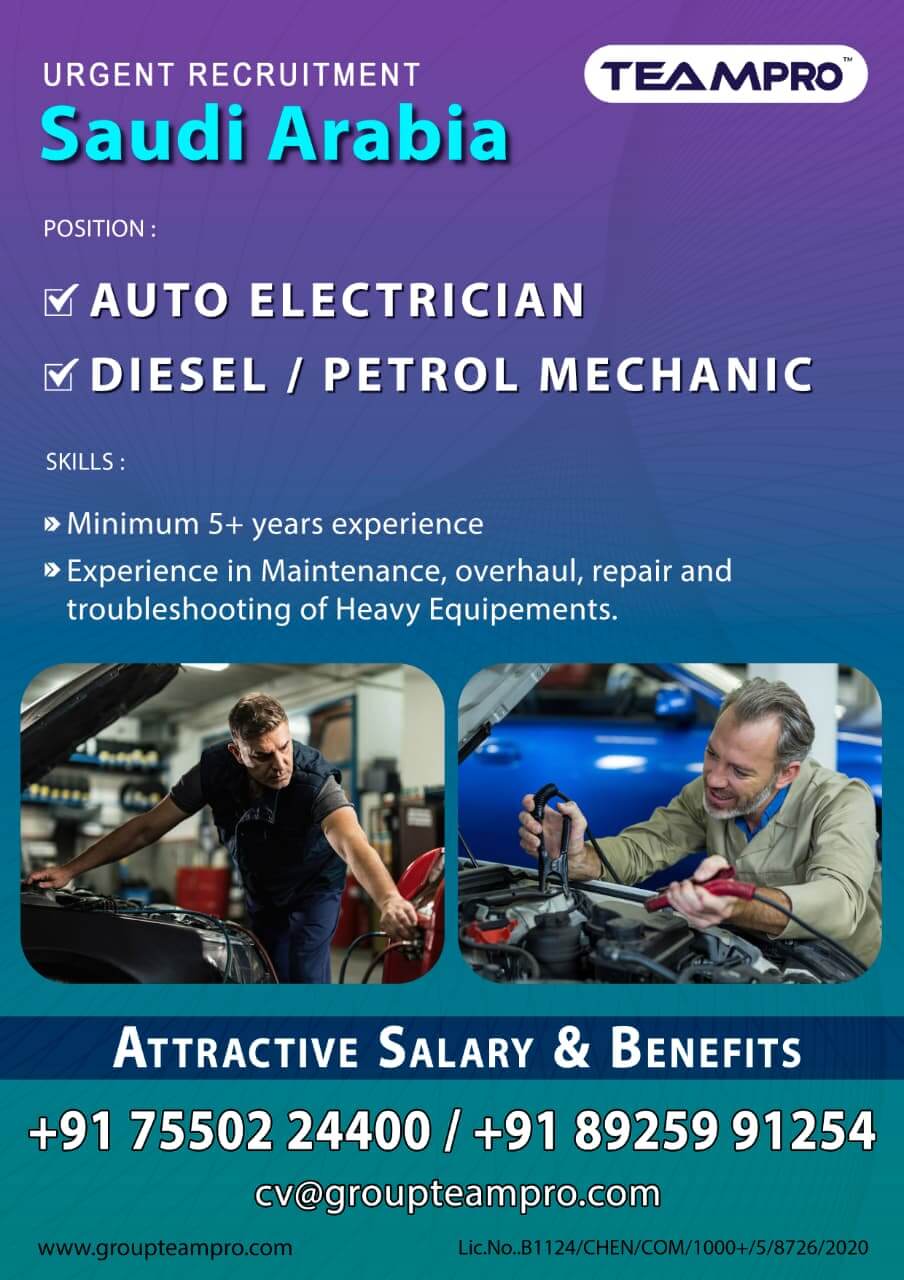 Auto Electrician | Diesel / Petrol Mechanic