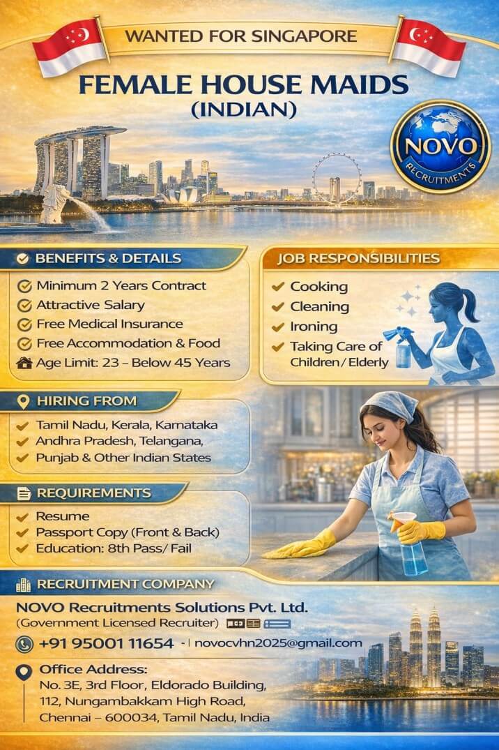 FEMALE HOUSE MAIDS (INDIAN)