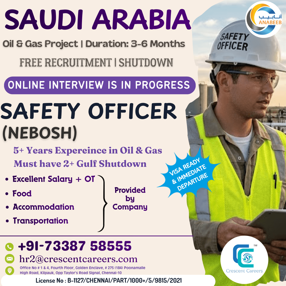 FREE RECRUITMENT - SAFETY OFFICER