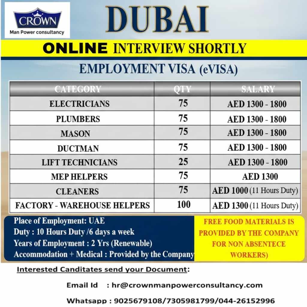 Hiring Now Dubai