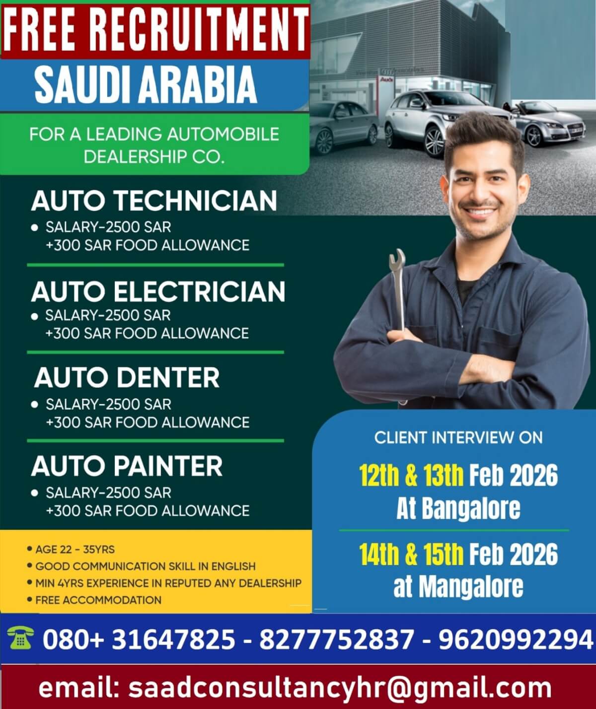 Hiring for saudi