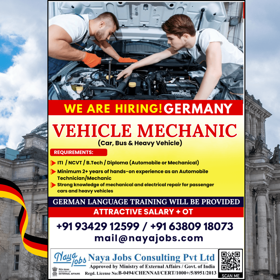 URGENT HIRING – EUROPE (GERMANY)
