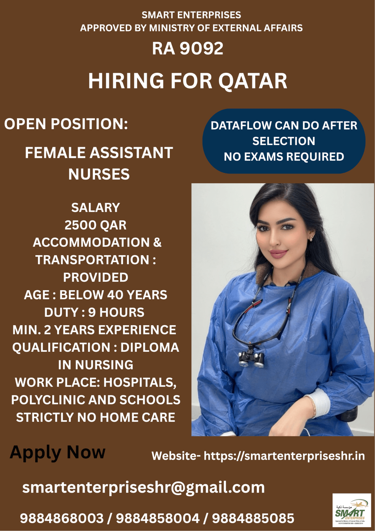 URGENT REQUIREMENT FOR QATAR