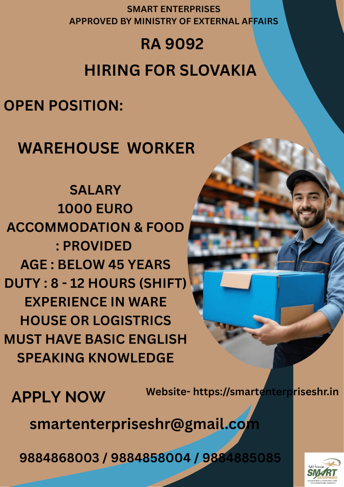 URGENT REQUIREMENT FOR SLOVAKIA