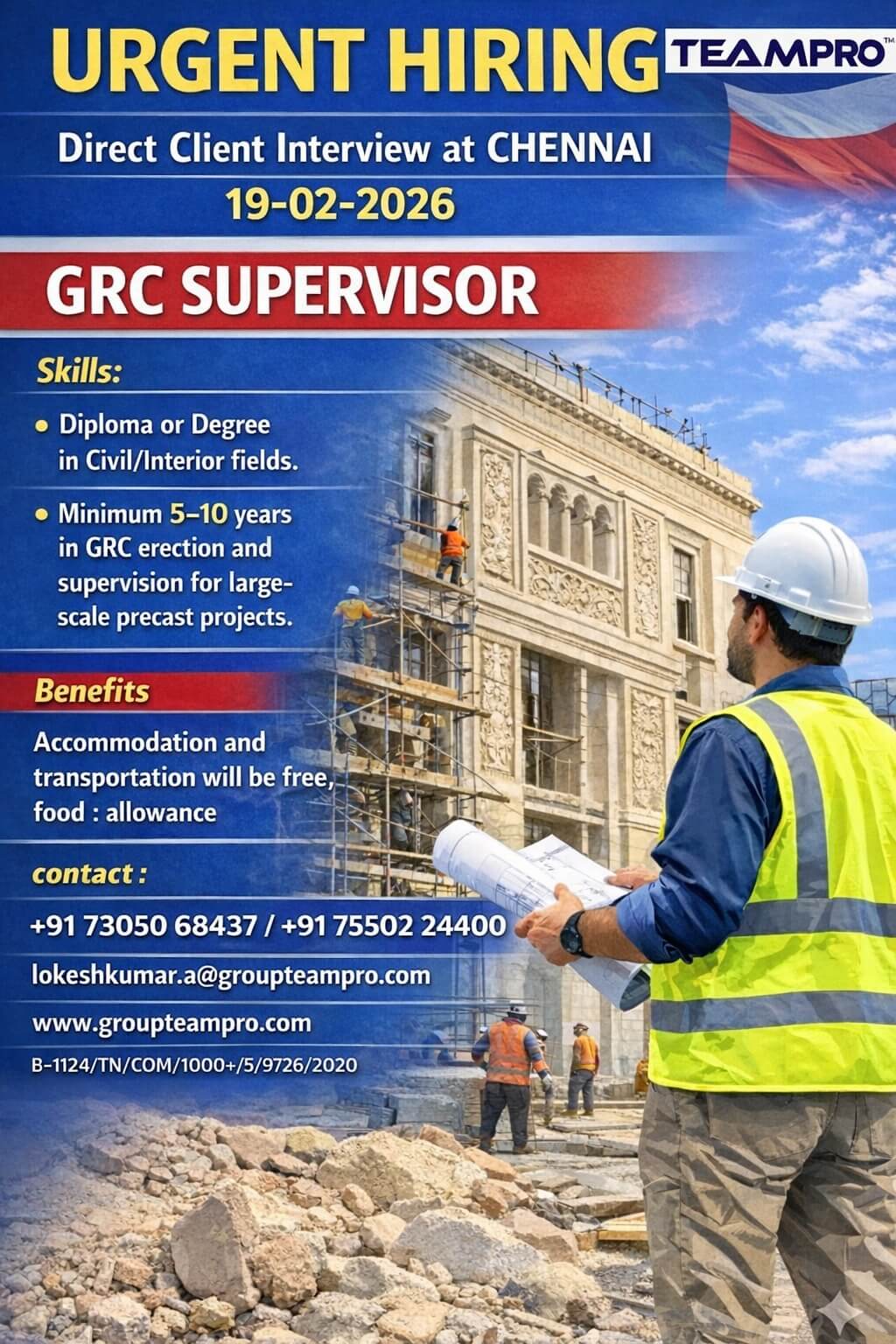 URGENT HIRING – GRC SUPERVISOR