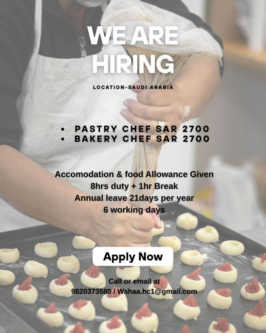 Bakery Chef/ Pastry Chef