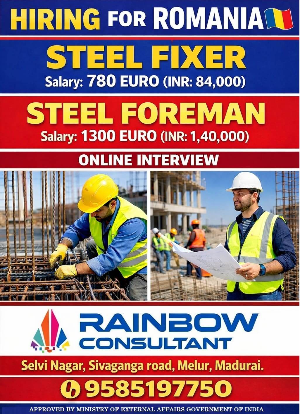STEEL FIXER / STEEL FIXER FOREMAN - ROMANIA