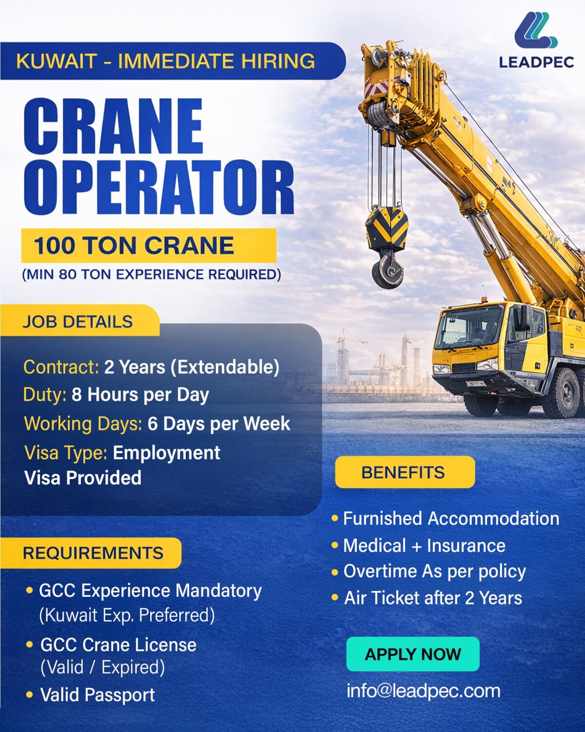 Mobile Crane Operator Mobile Crane Operator