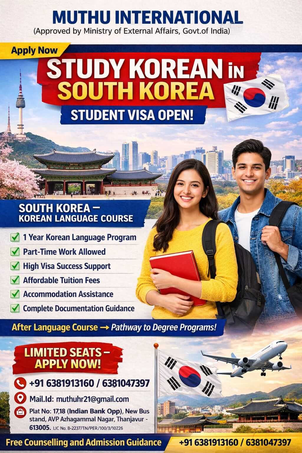 WANTED FOR SOUTH KOREA